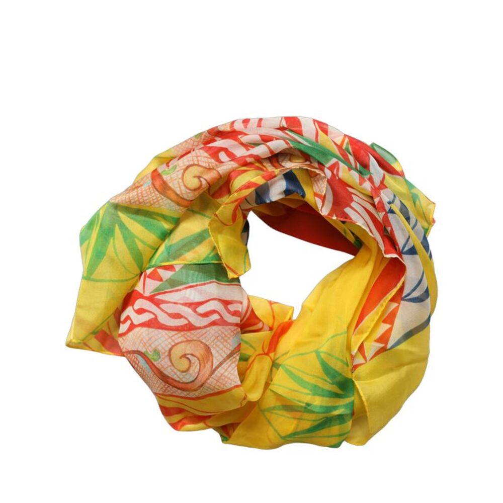 Dolce & Gabbana Multicolor Geometric Square Foulard Women's Scarf